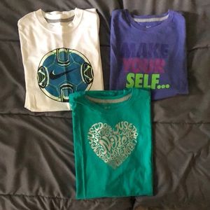 Assorted girls athletic shirts